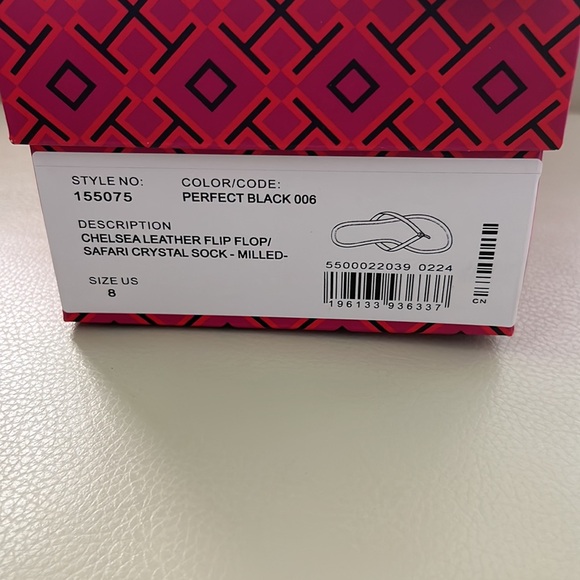 Brand New in Box Tory Burch Chelsea Leather Flip Flop Sandals - Picture 4 of 4